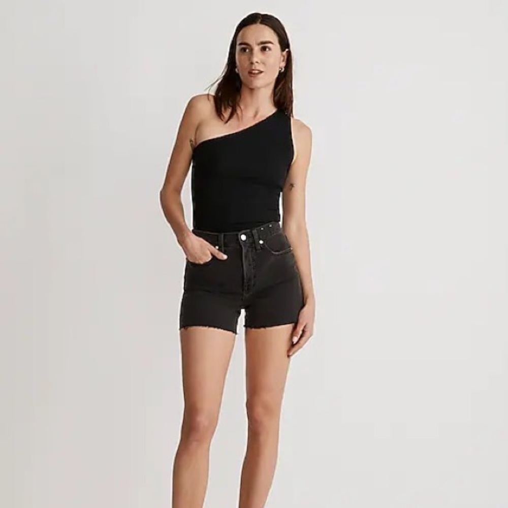 MADEWELL High-Rise Denim Shorts lunar wash size 26